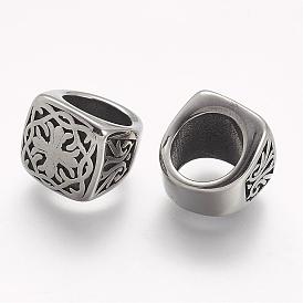304 Stainless Steel Slide Charms, Ring