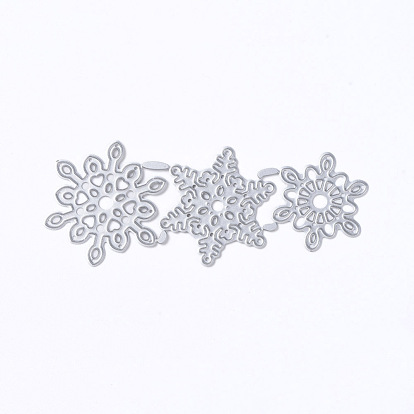 Snowflake Frame Carbon Steel Cutting Dies Stencils, for DIY Scrapbooking/Photo Album, Decorative Embossing DIY Paper Card
