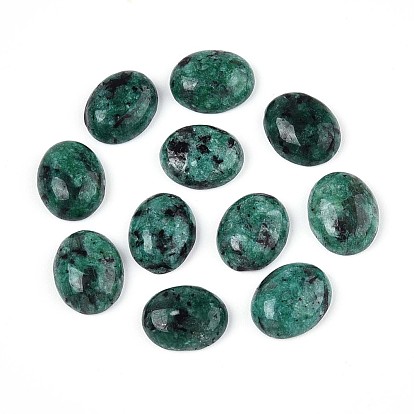 Натуральная африканская бирюза (яшма) кабошоны, овальные