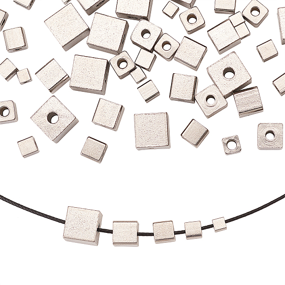 304 из нержавеющей стали бусы, кубические