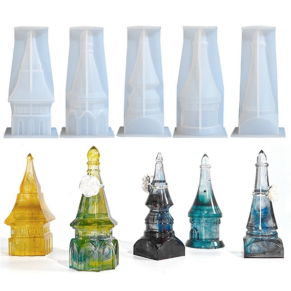 Силиконовые формы для показа колец в форме замка своими руками, формы для литья смолы