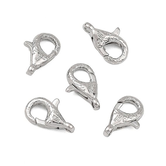 SHEGRACE Brass Lobster Claw Clasps, Cadmium Free & Lead Free & Nickel Free