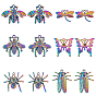 12Pcs 6 Styles Plated Alloy Pendants
