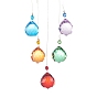 Star Iron Colorful Chandelier Decor Hanging Prism Ornaments, with  Faceted Glass Prism, for Home Window Lighting Decoration