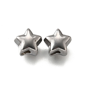 304 из нержавеющей стали бусы, звезда, анти-тускнение