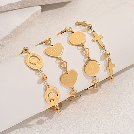 Религия 201 браслеты из нержавеющей стали для женщин, золотые