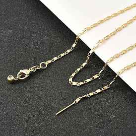 Латунная овальная цепочка с регулируемым ползунком