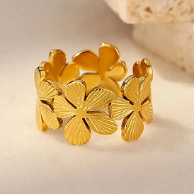 304 регулируемые открытые манжеты из нержавеющей стали для женщин, реальный 18 k позолоченный