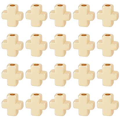 50 бусины из сплава шт., крестик, без свинца, без никеля и без кадмия