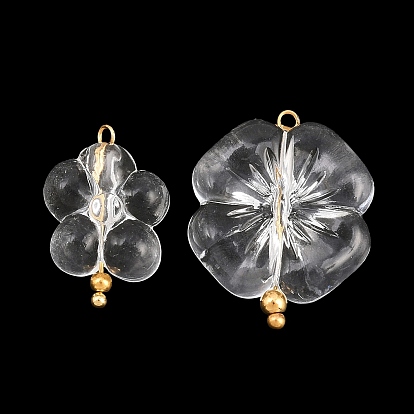 Прозрачные акриловые и нержавеющие стальные подвески, , золотые