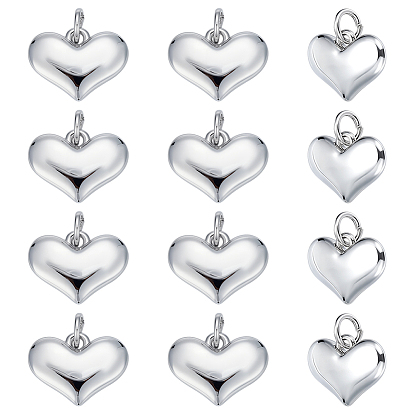 12шт стойки с латунным покрытием, с целью перехода в кольце, сердце