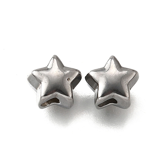 304 из нержавеющей стали бусы, звезда, анти-тускнение