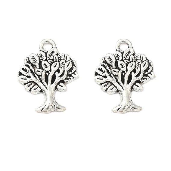 Сплавочные подвески тибетского стиля, без кадмия и без свинца, Дерево прелести