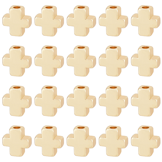 50 бусины из сплава шт., крестик, без свинца, без никеля и без кадмия