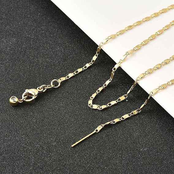 Латунная овальная цепочка с регулируемым ползунком