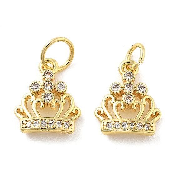 Латунные микро проложить кубического циркония подвески, корона, без свинца и без кадмия, долговечный, стойки покрытие, с целью перехода в кольце
