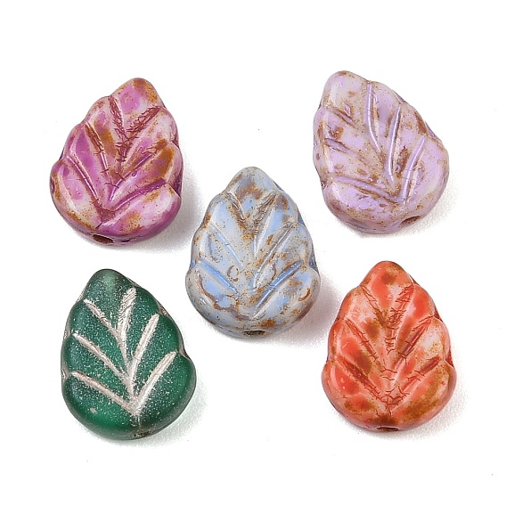 Чешские прессованные стеклянные бусины, лист