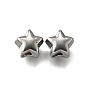 304 из нержавеющей стали бусы, звезда, анти-тускнение