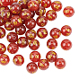 Natural Agate Beads Strands, Om Mani Padme Hum, Round, Dyed & Heated