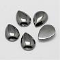 Non-magnetic Synthetic Hematite Cabochons, Drop