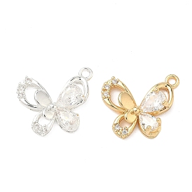 Кулон из циркония, бабочки прелести, прозрачные