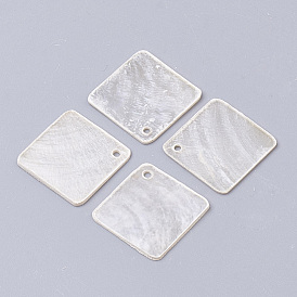 Capiz Shell Pendants, Rhombus