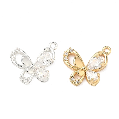 Кулон из циркония, бабочки прелести, прозрачные