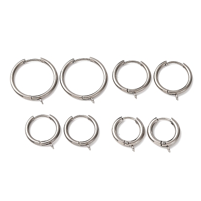 201 Выводы из нержавеющей стали серьги обруча, с 316 нержавеющей стали, с петлями