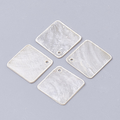 Capiz Shell Pendants, Rhombus