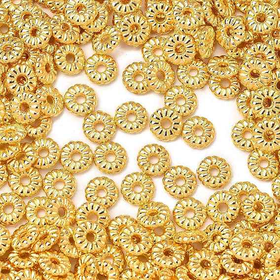 Разделители для бусин, тибетский стиль, без кадмия и без свинца, пончик, 7x2 мм, отверстие : 2 мм