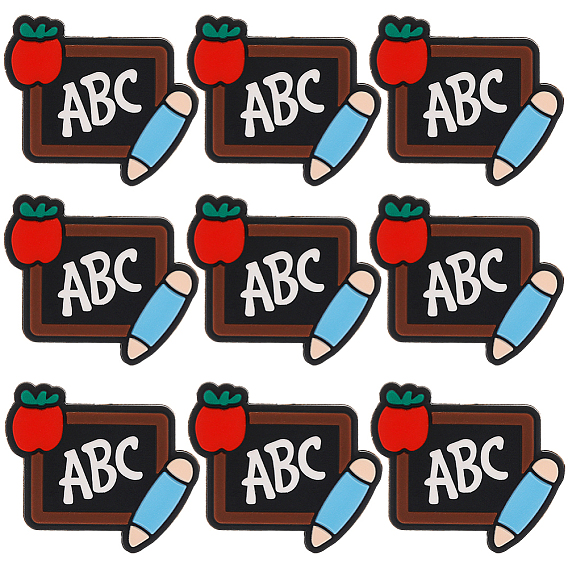 10 шт силиконовые бусины, классная доска