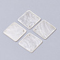 Capiz Shell Pendants, Rhombus
