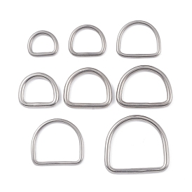 304 Stainless Steel D Rings, Buckle Clasps