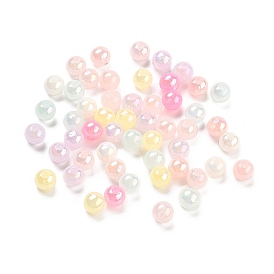 Пластиковые шарики, с покрытием AB цвета, круглые