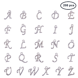 Подвески из смешанного письма из сплава, стойки покрытие, с покрытием платиным