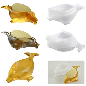 Dolphin Silicone Soap Holder Molds, Resin Casting Molds, for UV Resin, Epoxy Resin Craft Making