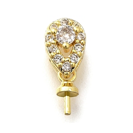 Латунные микропейв прозрачные кубические циркониевые шпильки, долговечный