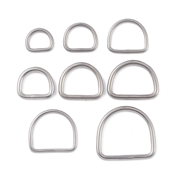 304 Stainless Steel D Rings, Buckle Clasps