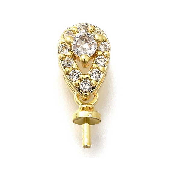 Латунные микропейв прозрачные кубические циркониевые шпильки, долговечный