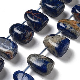 Natural Sodalite Beads Strands, Teardrop, Top Drilled