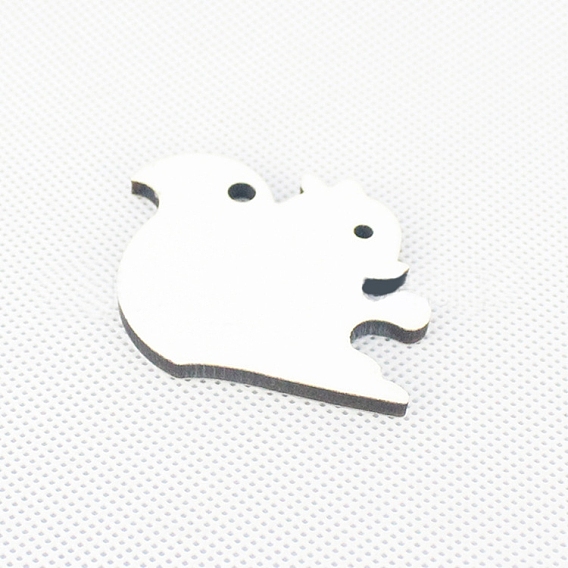 Сублимационные двусторонние пустые брелки из мдф, с деревянными подвесками из твердой доски в форме птицы и железными кольцами для ключей