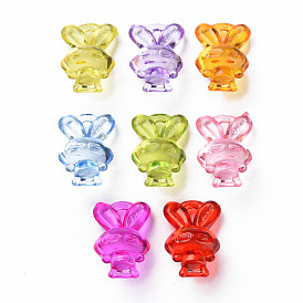 Transparent Acrylic Pendants, Rabbit