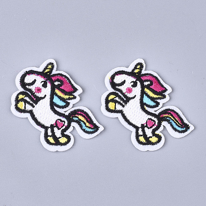Computerized Embroidery Cloth Iron On Patches, Costume Accessories, Appliques, Unicorn