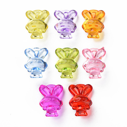 Transparent Acrylic Pendants, Rabbit