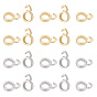 20Pcs 2 Colors Brass Tube Bails, Loop Bails, Long-Lasting Plated, Ring Bail Beads