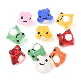 Лягушка украшения дома, прозрачные стеклянные эмалевые витринные украшения