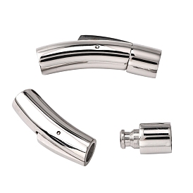 304 Stainless Steel Bayonet Clasps, Tube