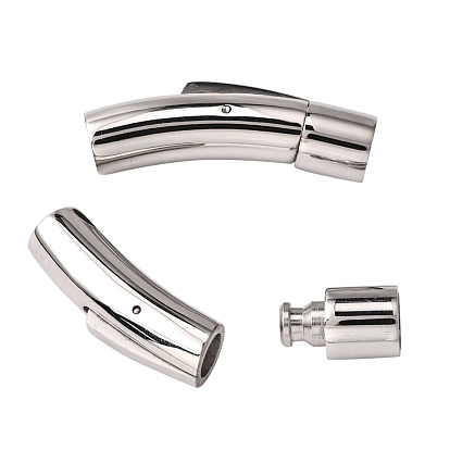 304 Stainless Steel Bayonet Clasps, Tube