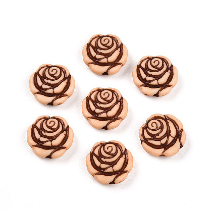 Непрозрачные акриловые бусины, цветок