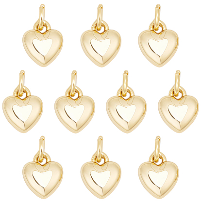 14подвески из латуни с гальваническим покрытием, сердце, с прыжковых колец, долговечный, без свинца и без кадмия